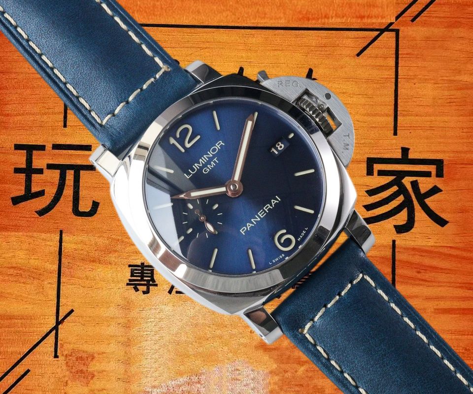 高仿VS廠沛納海廬米諾GMT PAM688藍盤金針 42mm實拍圖3