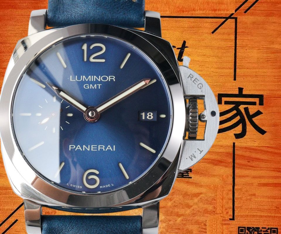 高仿VS廠沛納海廬米諾GMT PAM688藍盤金針 42mm實拍圖4