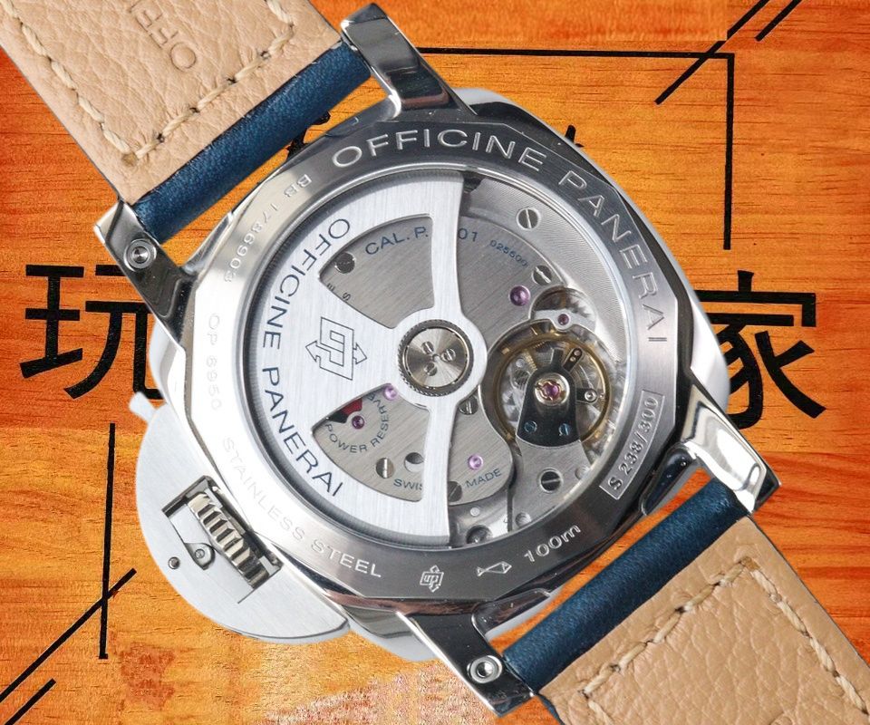 高仿VS廠沛納海廬米諾GMT PAM688藍盤金針 42mm實拍圖8