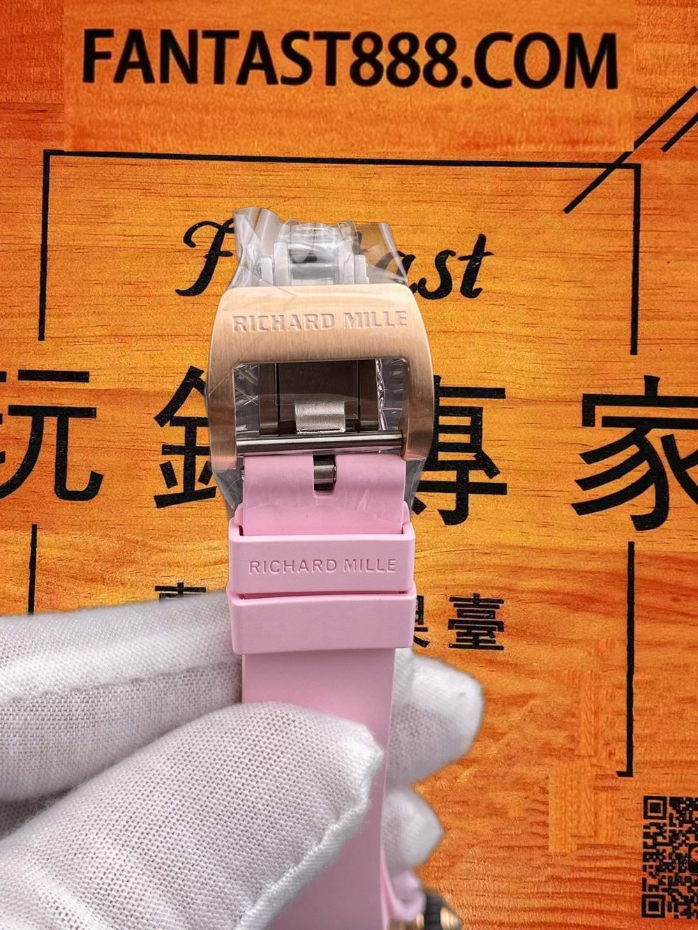 高仿BBA廠理查德米勒RM07-01粉陶瓷紅唇黑唇女士自動 45mm