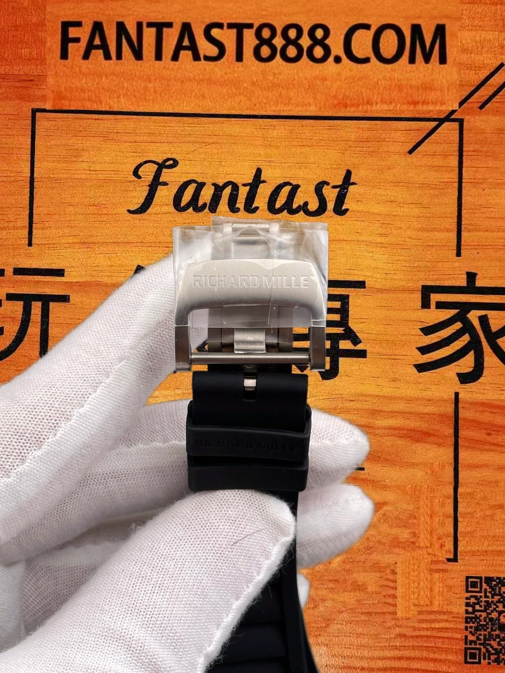 高仿RF廠理查德米勒RM055碳纖維黑金圈Vaucher無卡度 49.9x42.7mm