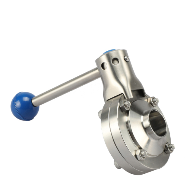 Pneumatic /manual butterfly valve