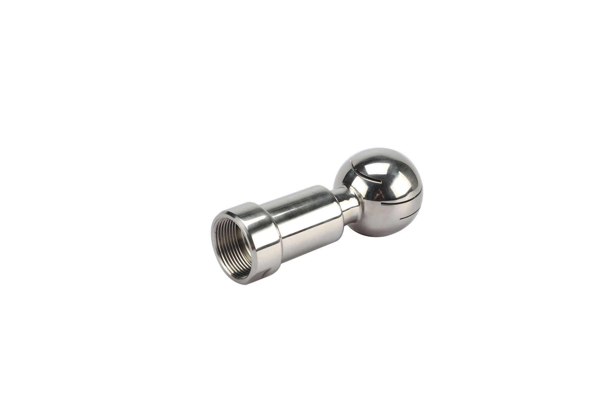 Female thread rotary cleaning ball