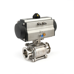 Vacuum three-way ball valve