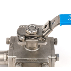 Three-way full bore ball valve