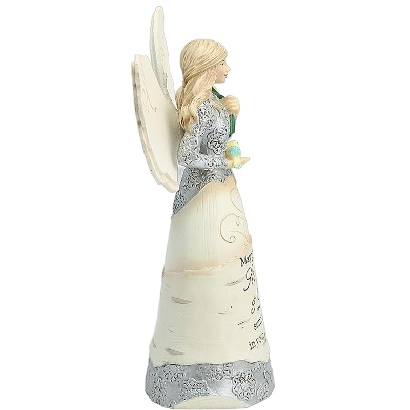 Tarotguidesyou/Power and Healing Angel Statue, 6-1/2 inch angel statue, white angel statue