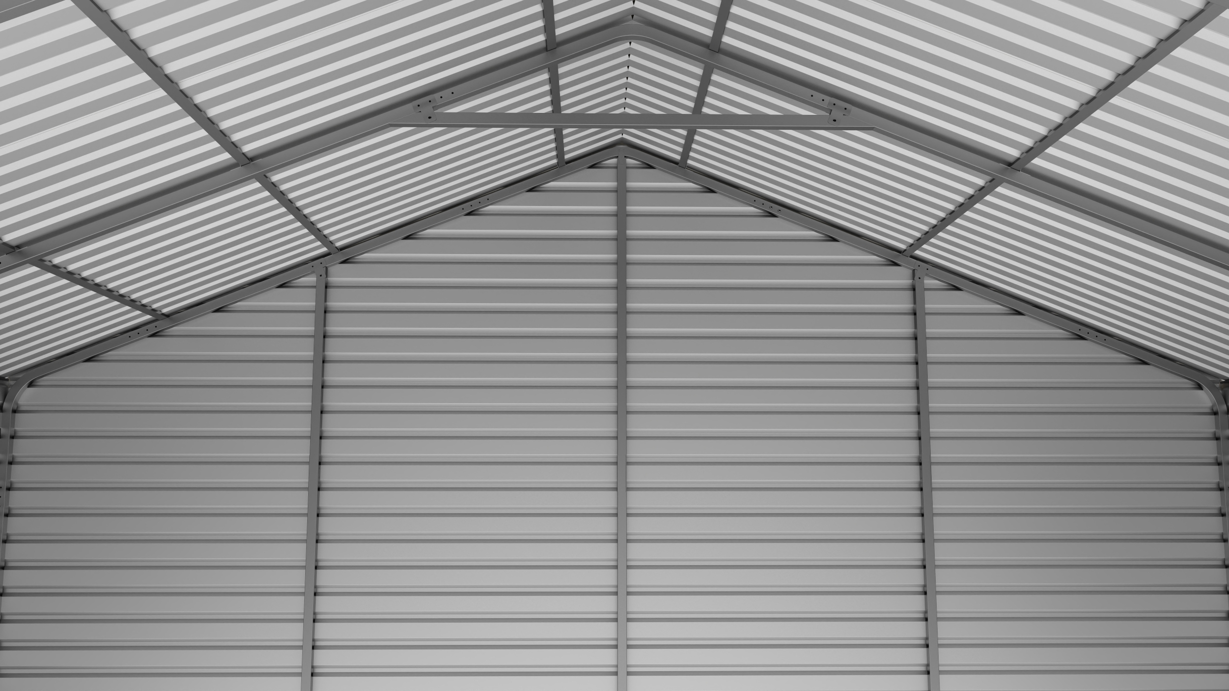 SELA Industrial 23 ft×22 ft Double Garage Metal Shed
