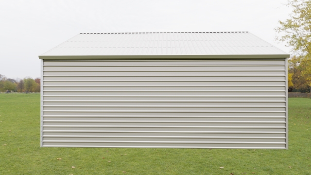 SELA Industrial 23 ft×22 ft Double Garage Metal Shed