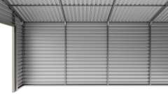 SELA Industrial 23 ft×22 ft Double Garage Metal Shed