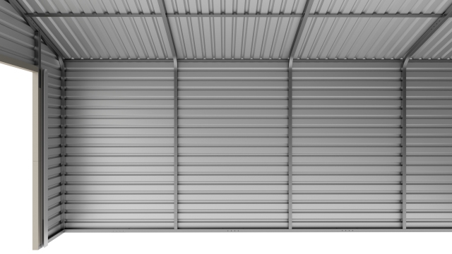 SELA Industrial 23 ft×22 ft Double Garage Metal Shed