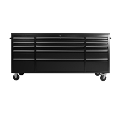 SELA Industrial 6FT Workbench, 15 Drawers, Locking Wheels