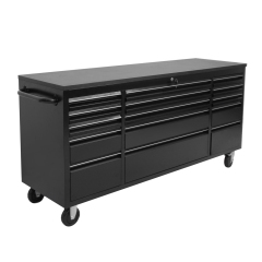 SELA Industrial 6FT Workbench, 15 Drawers, Locking Wheels