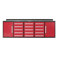 SELA Industrial 10FT-15D Workbench Cabinet Combo, 15 Drawers & 2 Cabinets