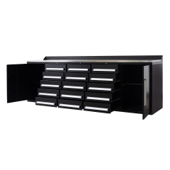 SELA Industrial 10FT-15D Workbench Cabinet Combo, 15 Drawers & 2 Cabinets