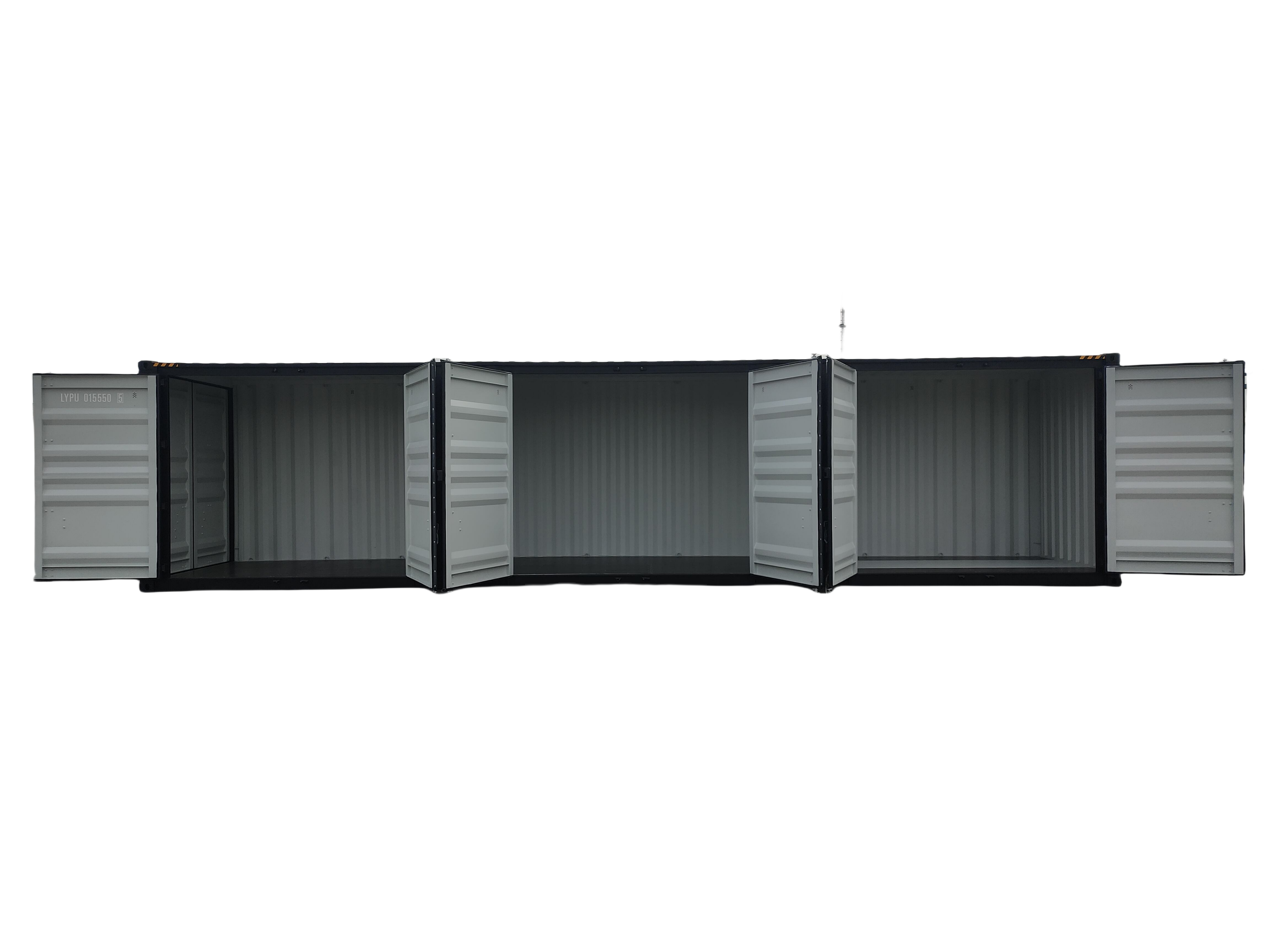 SELA Industrial 40' High Cube Side-Open Shipping Container, 3 Side Door