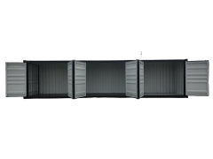 SELA Industrial 40' High Cube Side-Open Shipping Container, 3 Side Door