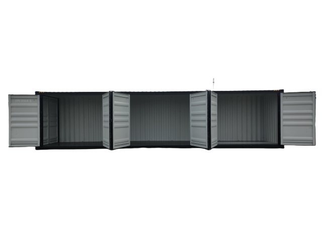 SELA Industrial 40' High Cube Side-Open Shipping Container, 3 Side Door