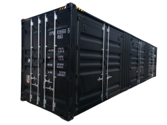 SELA Industrial 40' High Cube Side-Open Shipping Container, 3 Side Door