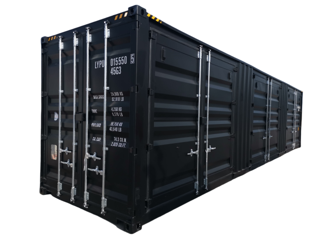 SELA Industrial 40' High Cube Side-Open Shipping Container, 3 Side Door