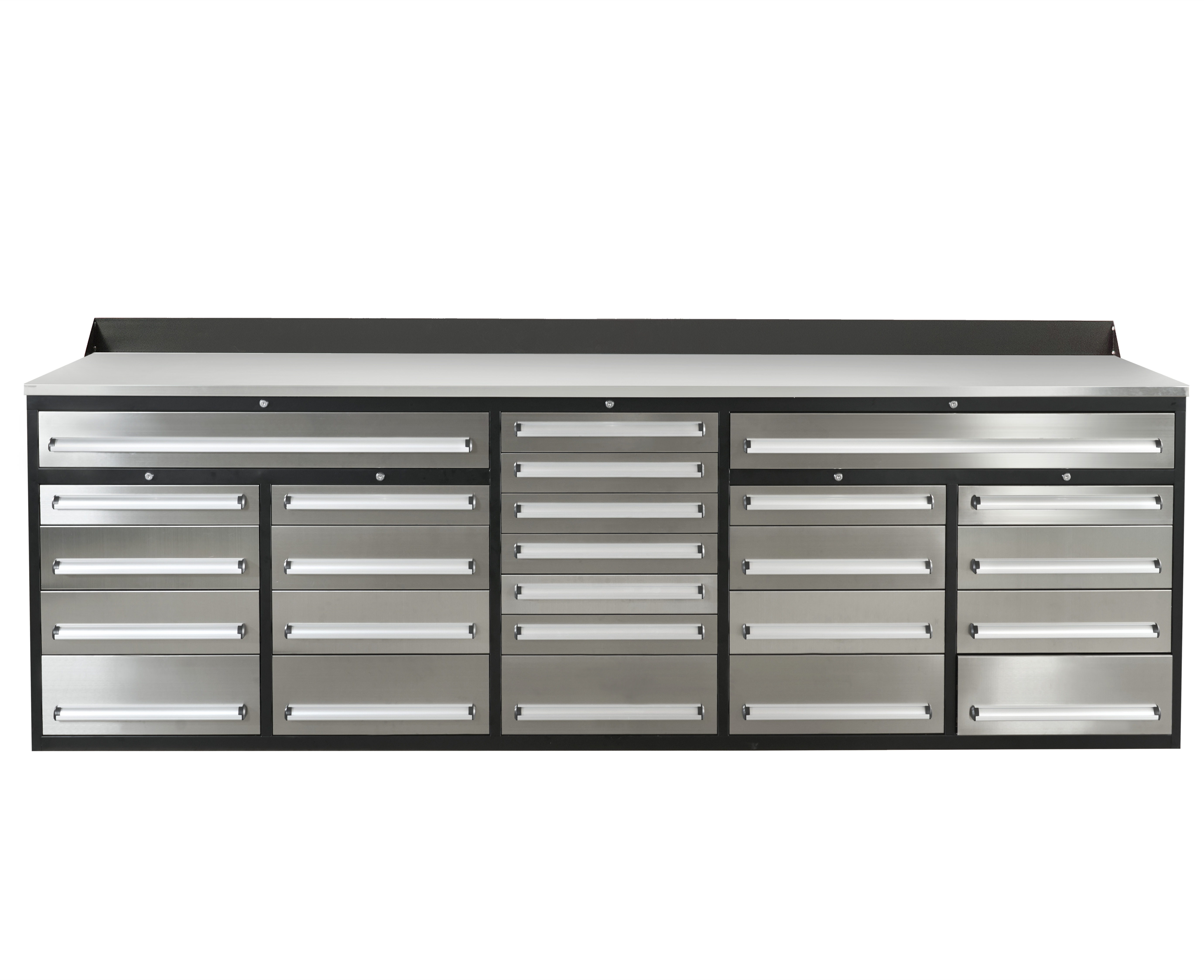 SELA Industrial 10FT-25D-3 Workbench, 25 Drawers