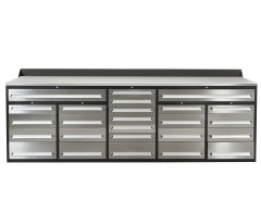 SELA Industrial 10FT-25D-3 Workbench, 25 Drawers
