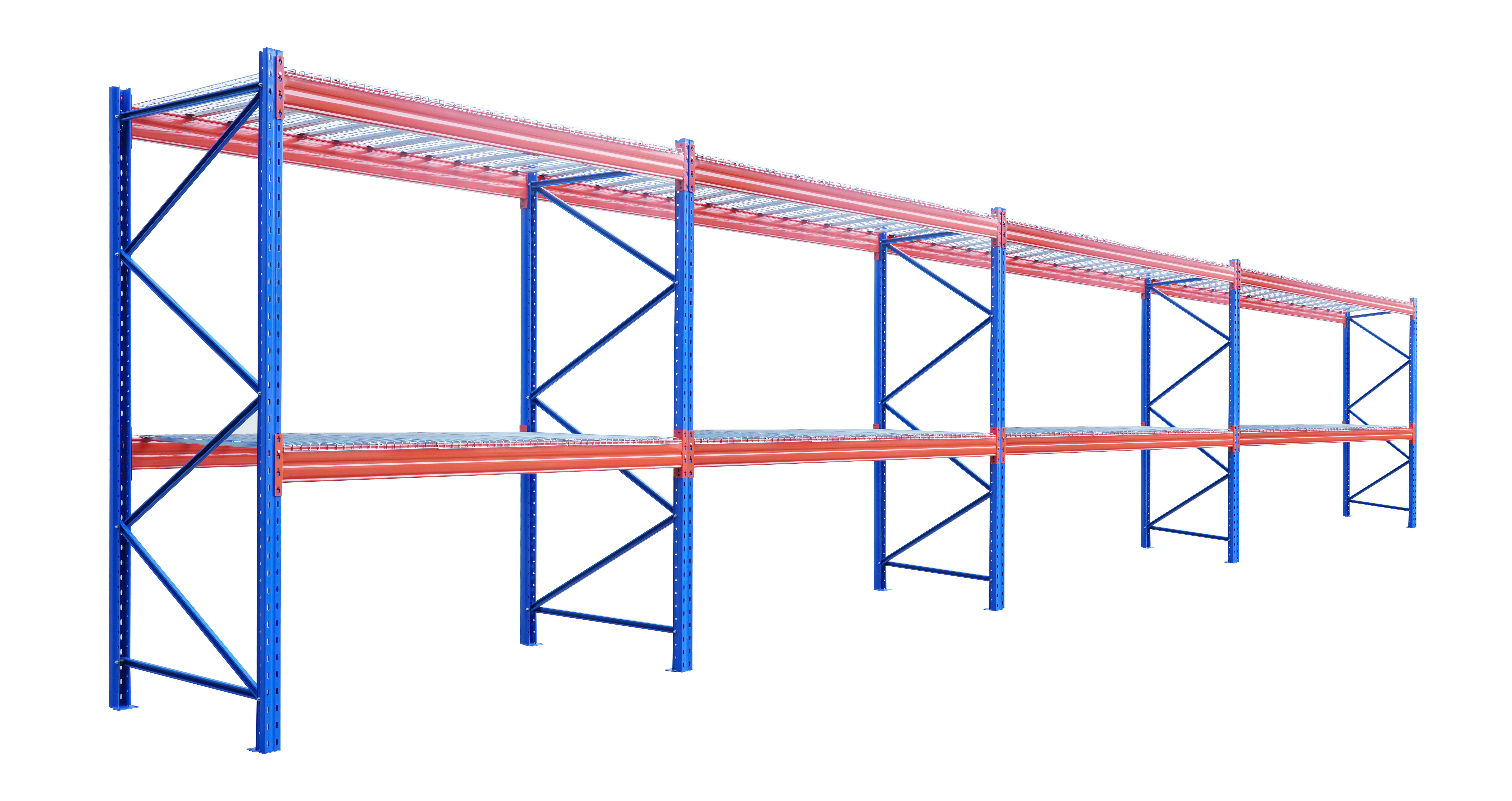 SELA Industrial W 120” ×D 48”×H 120” Heavy Duty Pallet Rack, 5600 lbs Layer Capacity