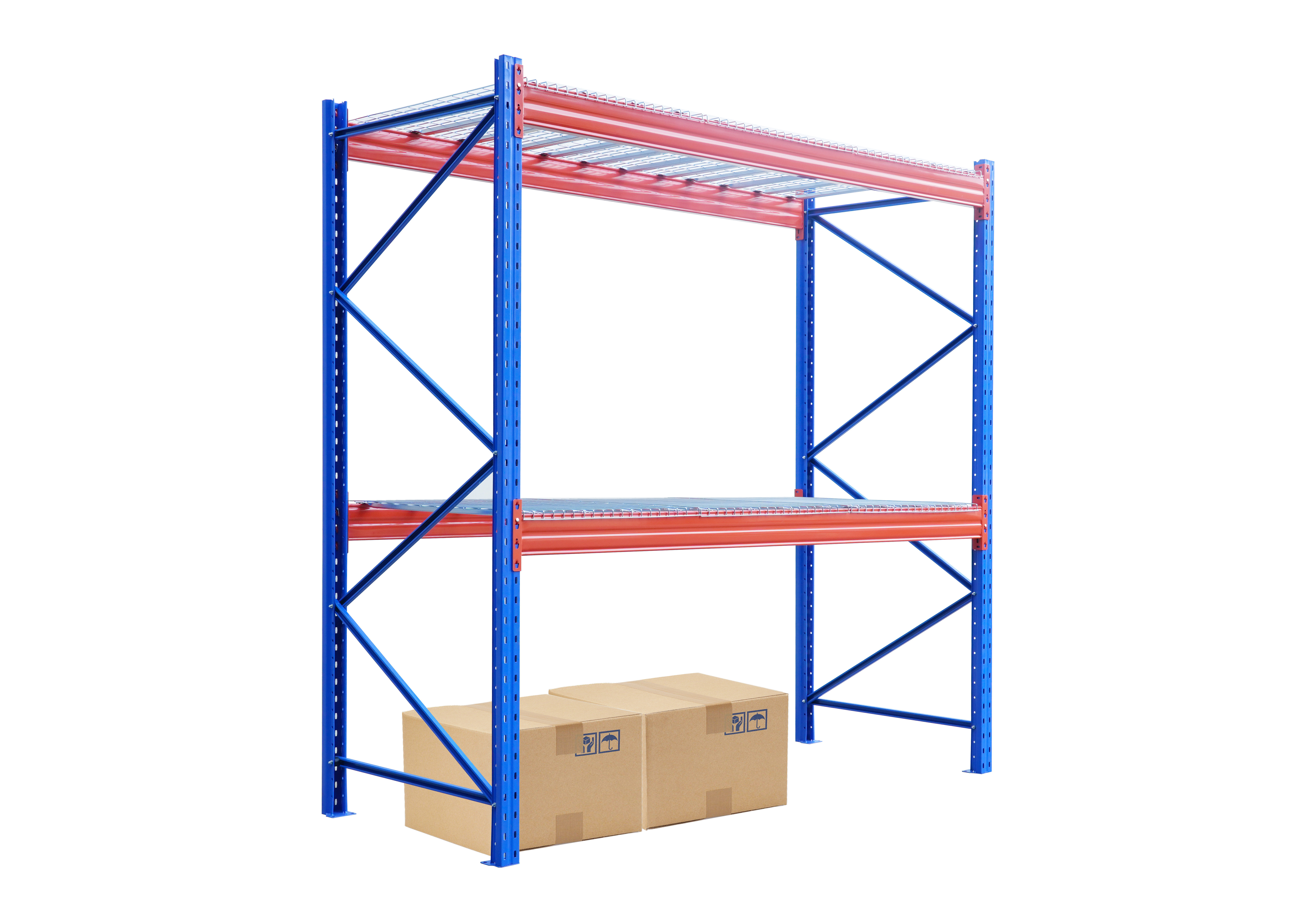 SELA Industrial W 120” ×D 48”×H 120” Heavy Duty Pallet Rack, 5600 lbs Layer Capacity