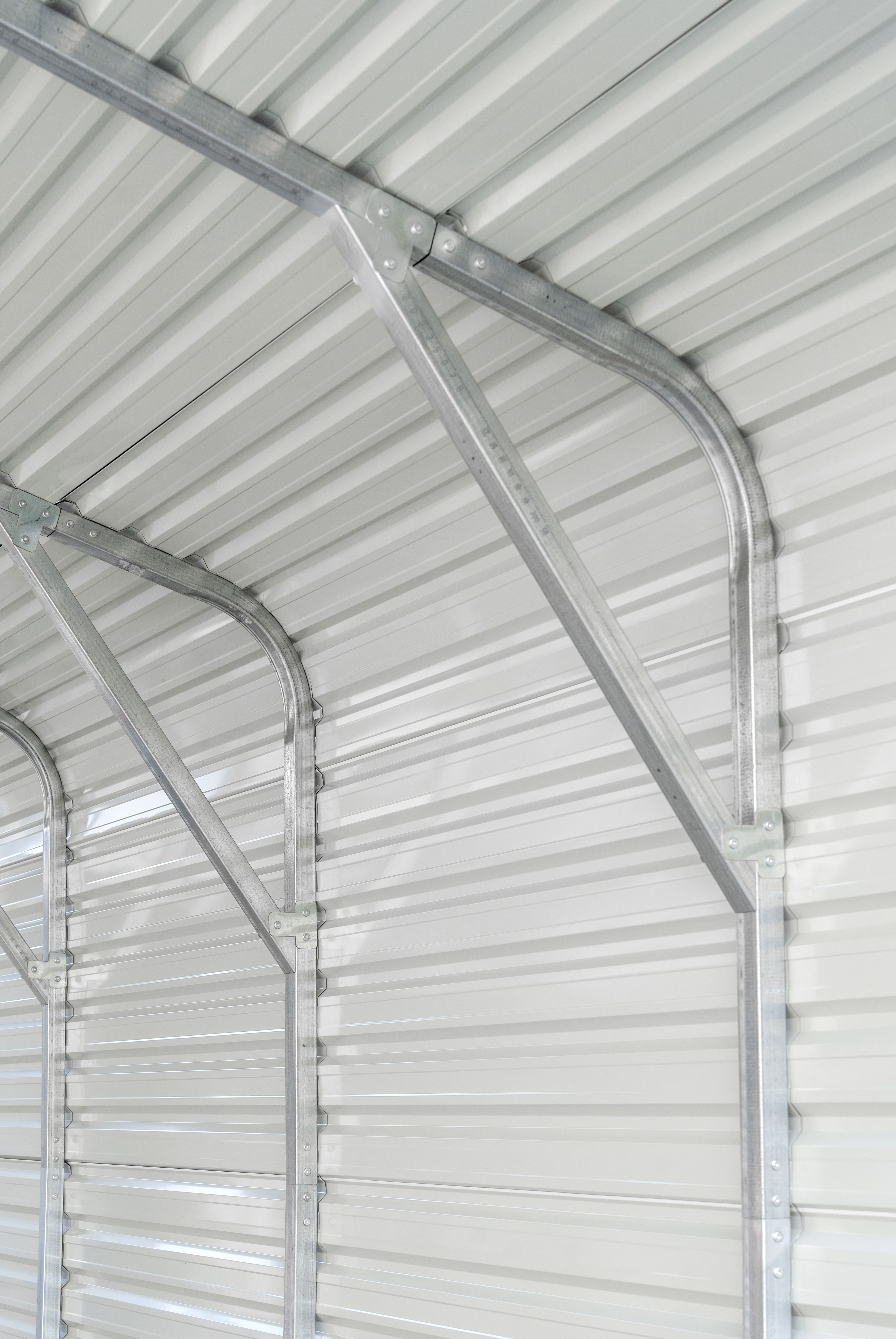 SELA Industrial 20FT×20FT Metal Carport Shed