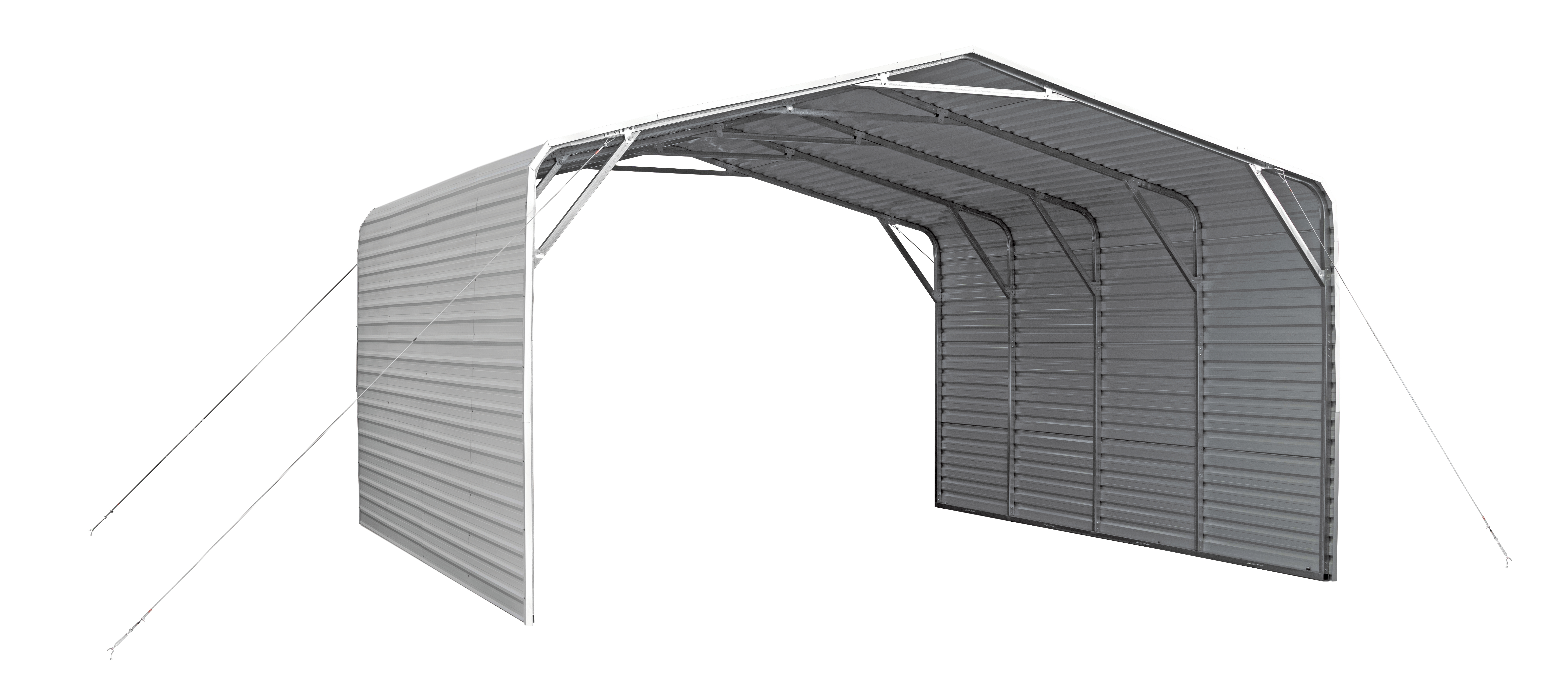 SELA Industrial 20FT×20FT Metal Carport Shed