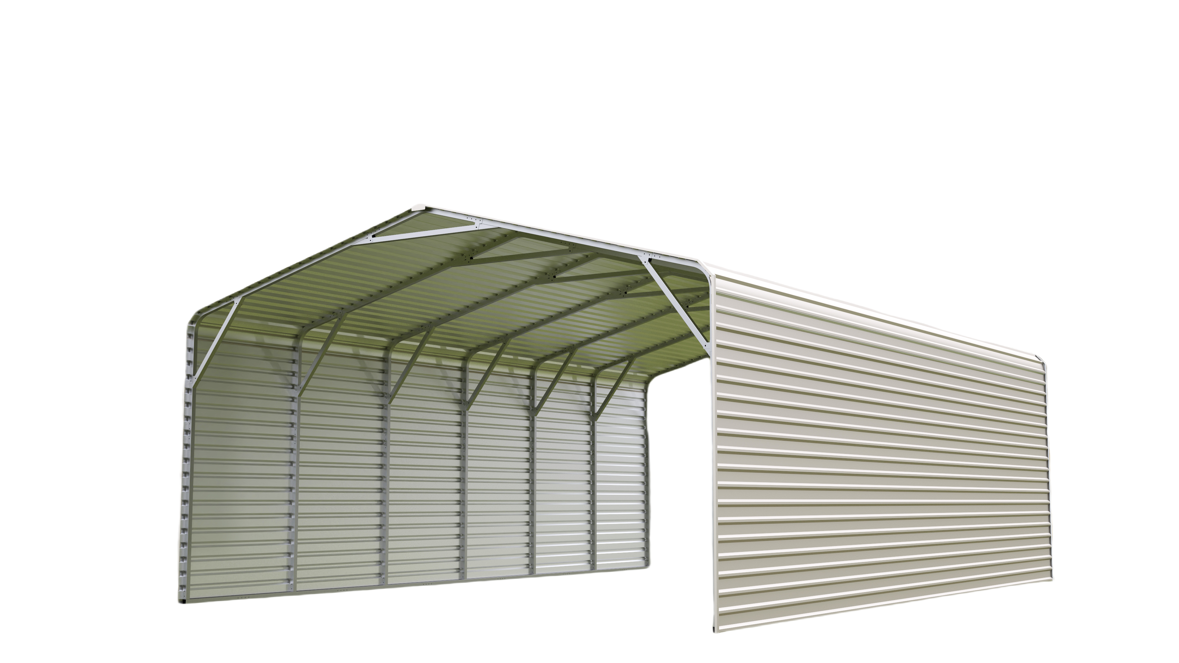 SELA Industrial 20FT×30FT Metal Carport Shed