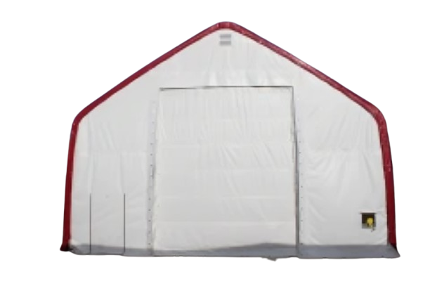 SELA Industrial W 30' x L 70' x H 22' PVC Cover Double Truss Peak Storage Shelter