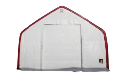 SELA Industrial W 30' x L 70' x H 22' PVC Cover Double Truss Peak Storage Shelter