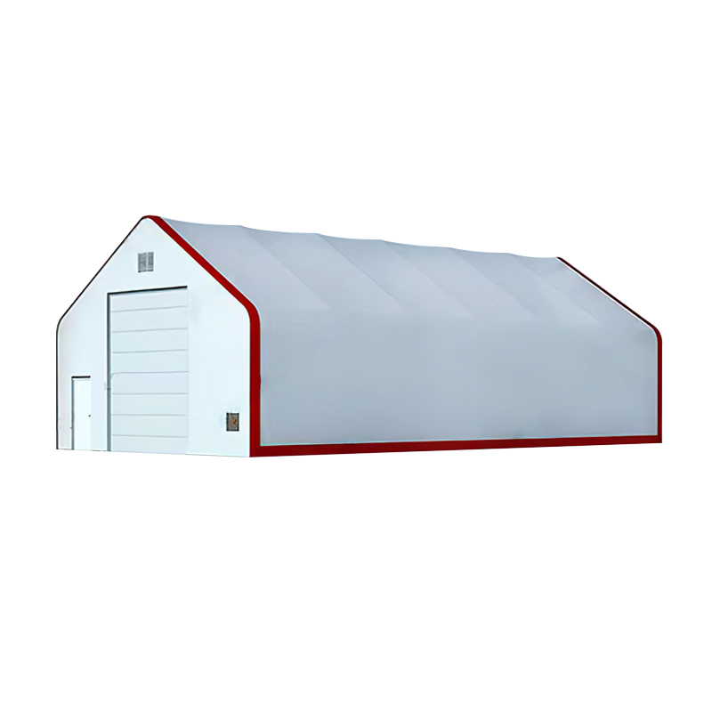 SELA Industrial W 30' x L 60' x H 22' PVC Cover Double Truss Peak Storage Shelter