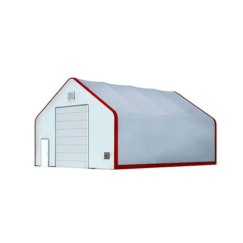 SELA Industrial W 30' x L 40' x H 22' PVC Cover Double Truss Peak Storage Shelter