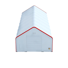 SELA Industrial W 30' x L 80' x H 22' PVC Cover Double Truss Peak Storage Shelter