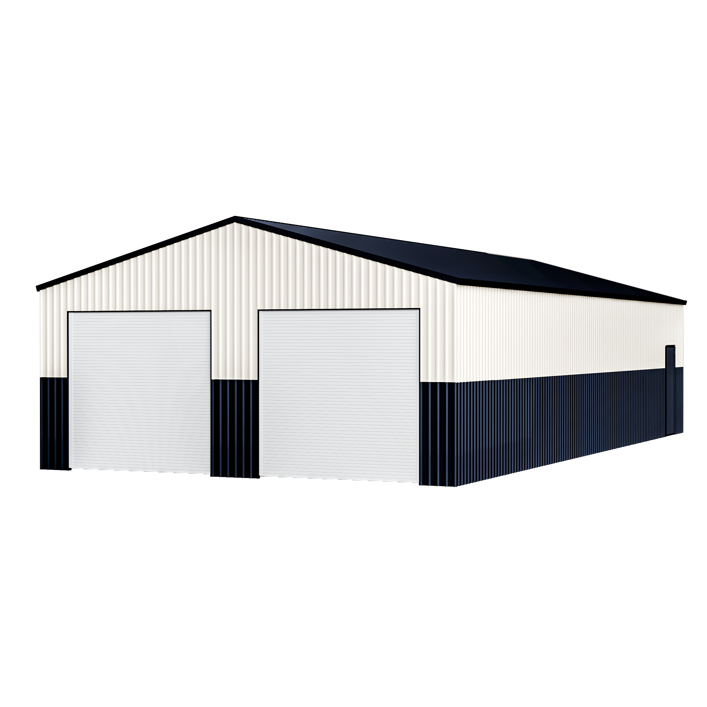 SELA Industrial 25FT x 49FT Metal Warehouse Shed