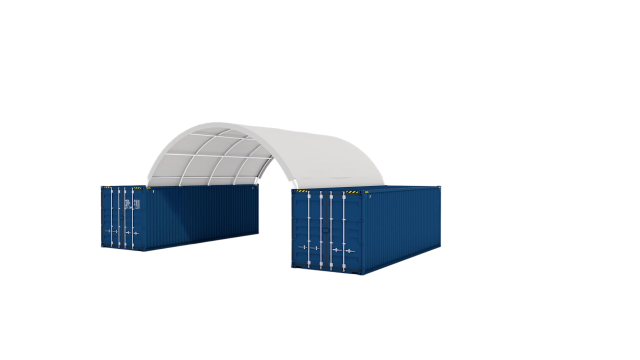SELA Industrial W20'xL20' PVC Cover Container Shelter