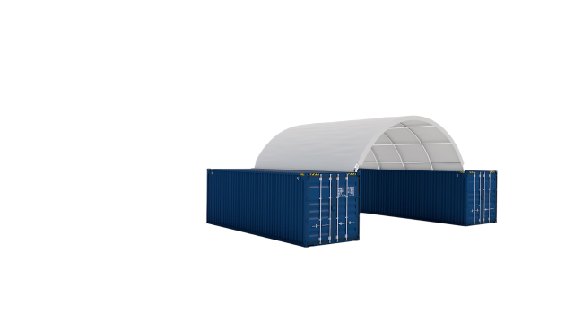 SELA Industrial W20'xL20' PVC Cover Container Shelter
