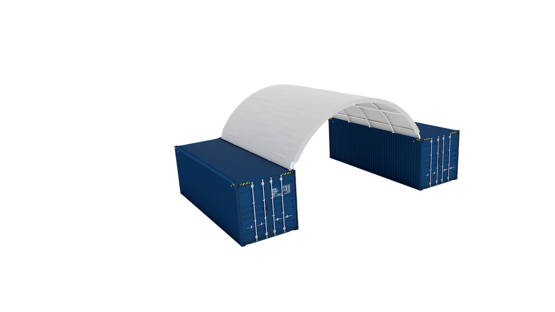 SELA Industrial W20'xL20' PVC Cover Container Shelter