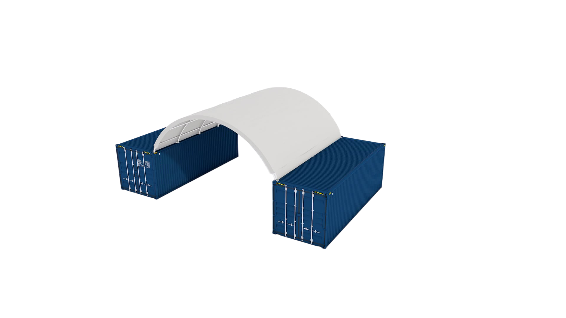 SELA Industrial W20'xL20' PVC Cover Container Shelter