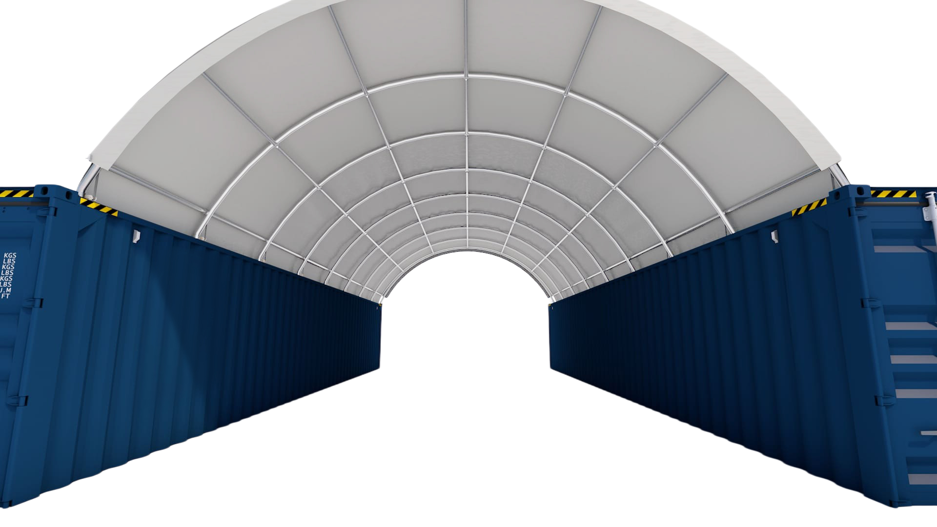 SELA Industrial W20'xL40'PVC Cover Container Shelter
