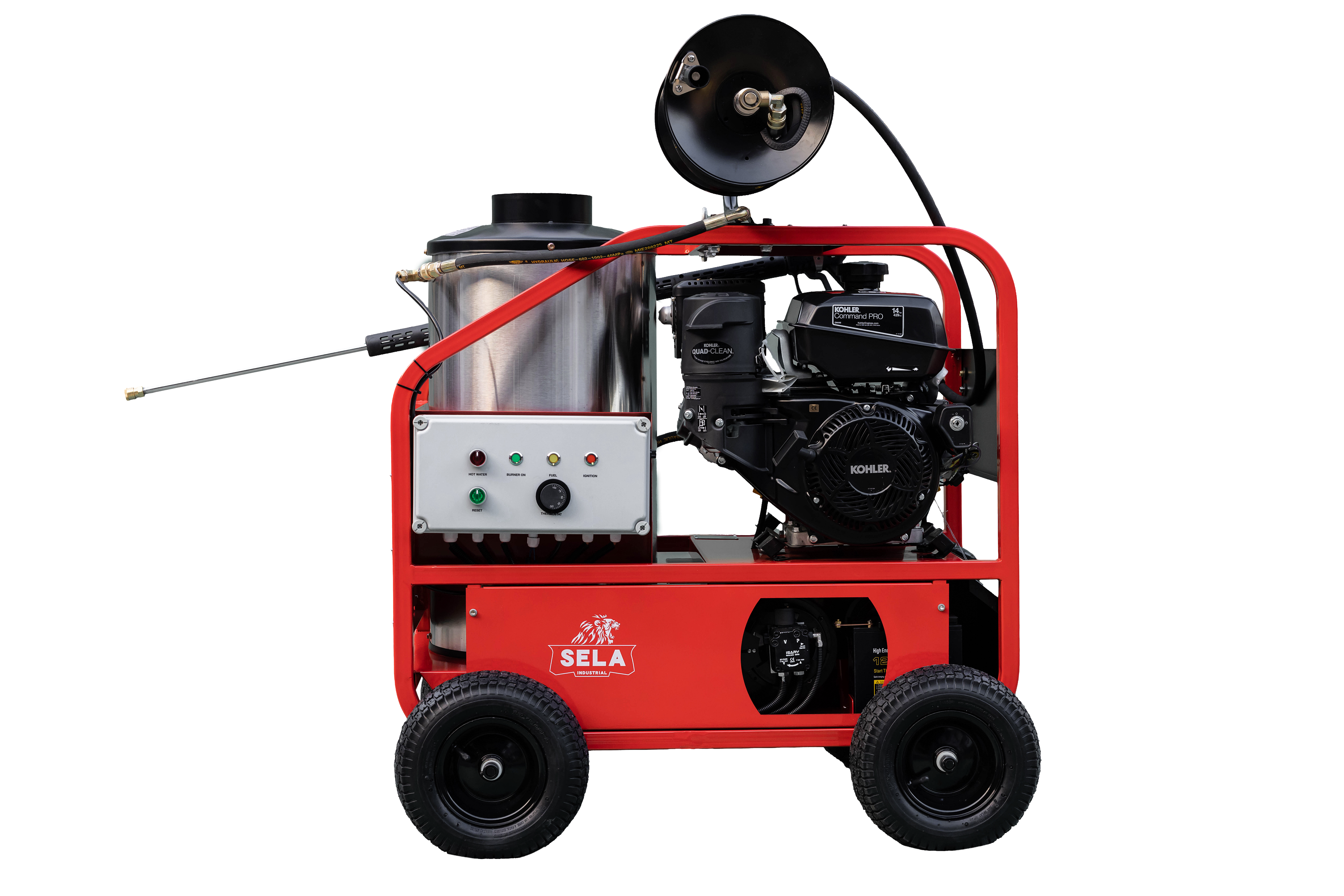 SELA Industrial 4000PSI Hot Water Pressure Washer With Wheels