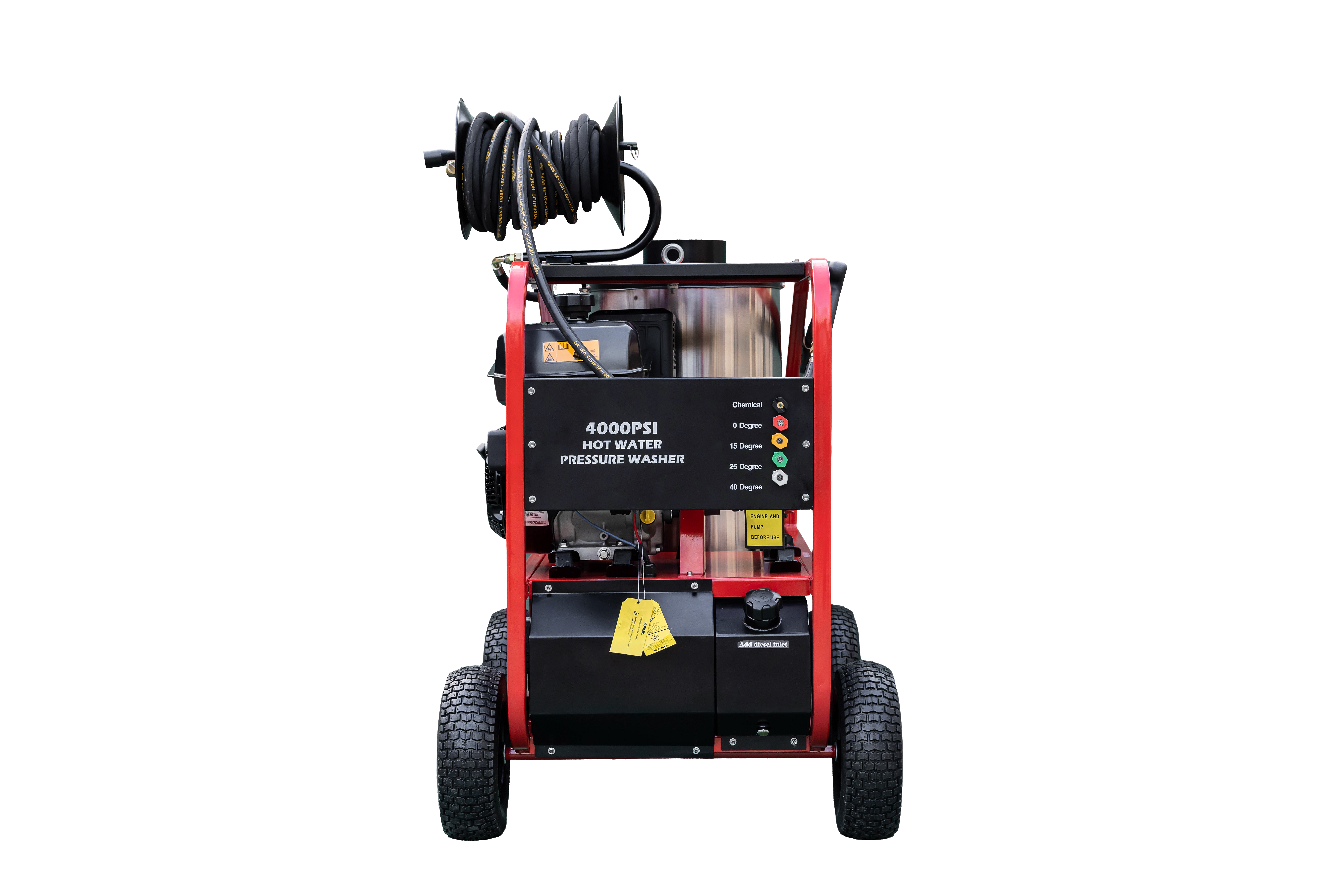SELA Industrial 4000PSI Hot Water Pressure Washer With Wheels