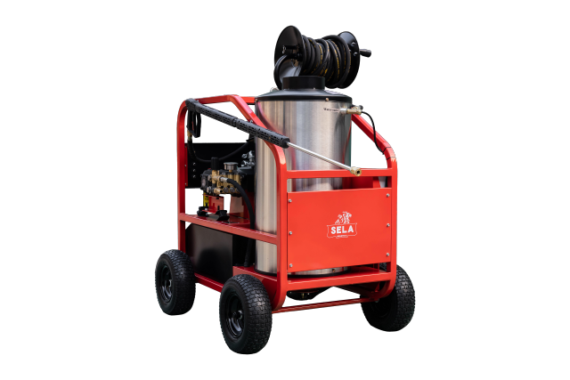 SELA Industrial 4000PSI Hot Water Pressure Washer With Wheels