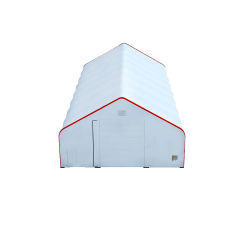 SELA Industrial W40’×L80’×H24’ PVC Cover Double Truss Peak Storage Shelter