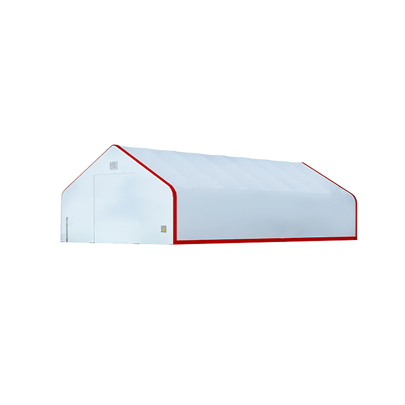 SELA Industrial W40’×L80’×H24’ PVC Cover Double Truss Peak Storage Shelter