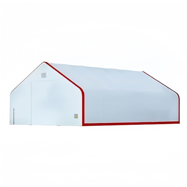 SELA Industrial W40’×L60’×H24’ PVC Cover Double Truss Peak Storage Shelter