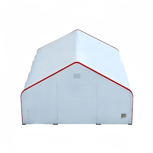 SELA Industrial W40’×L60’×H24’ PVC Cover Double Truss Peak Storage Shelter