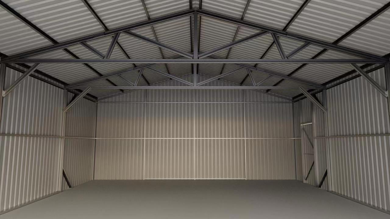 SELA Industrial 25FT x 33FT Metal Warehouse Shed