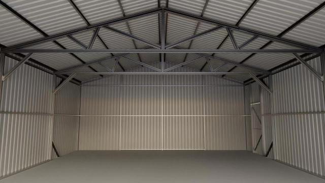 SELA Industrial 25FT x 33FT Metal Warehouse Shed
